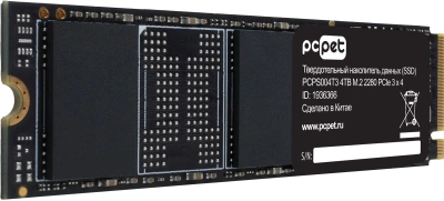 Накопитель SSD PC Pet PCIe 3.0 x4 4TB PCPS004T3 M.2 2280 OEM