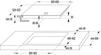 Варочная поверхность Gorenje EC642CLB черный