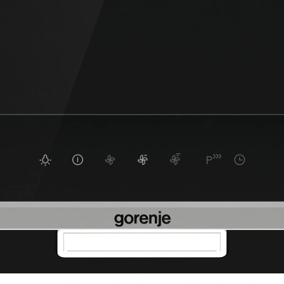 Вытяжка каминная Gorenje WHI649X21P черный управление: сенсорное (1 мотор)