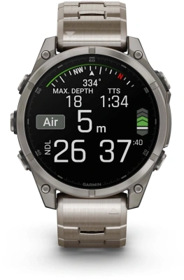 Смарт-часы Garmin Fenix fenix 8 47mm 47мм 1.4" AMOLED корп.серый рем.серый разм.брасл.:125-210мм (010-02904-40)