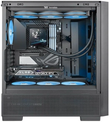 Система водяного охлаждения Thermaltake TH360 V3 Ultra ARGB Soc-AM5/AM4/1200/1700/1851 черный 4-pin 37.8dB Al LCD 365W Ret (CL-W474-PL12SW-A)