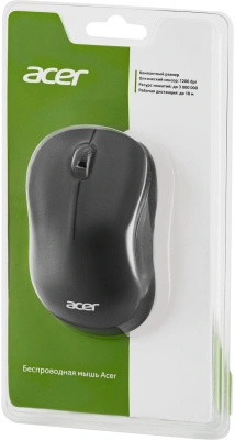Мышь Acer OMR160 черный оптическая 1200dpi беспров. USB 3but (ZL.MCEEE.00M)