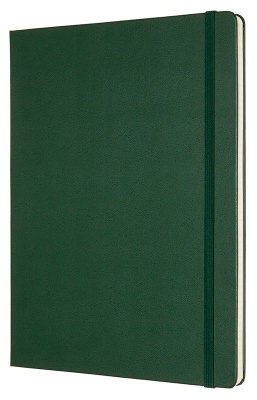 Блокнот Moleskine CLASSIC QP091K15 XLarge 190х250мм 192стр. клетка твердая обложка зеленый