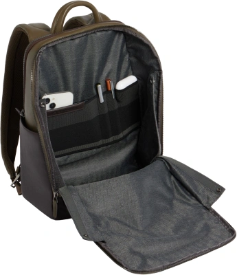 Рюкзак мужской Piquadro Black Square CA6503B3/VETM хаки натур.кожа