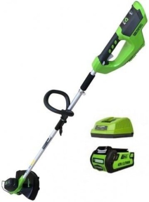 Триммер электрический Greenworks G40LTK2 аккум. неразбор.штан. реж.эл.:леска