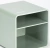 Подставка Deli NS011green Nusign 2отд. для письменных принадлежностей 84х84х86мм зеленый пластик