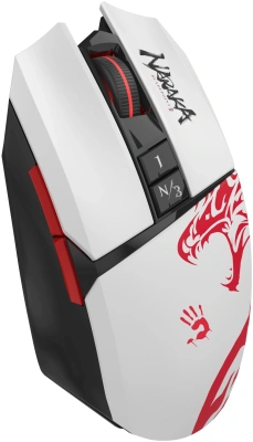 Мышь A4Tech Bloody R36 Ultra белый/черный/красный оптическая 12000dpi беспров. USB 7but (R36 ULTRA NARAKA USB)