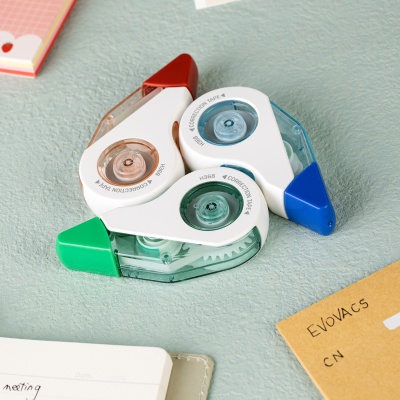 Лента коррект. Deli EH368 8мх5мм ассорти корпус белый блистер