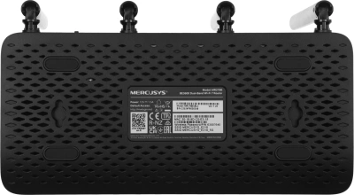 Роутер беспроводной Mercusys MR27BE BE3600 100/1000/2500BASE-T черный