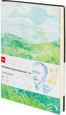 Ежедневник Deli VG CN146 A5 недатир. 136стр. ассорти Поле