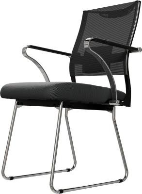 Кресло Метта Sit Air 24/7 M4-281K - Italy (F54) черный сиденье черный сетка/ткань полозья хром