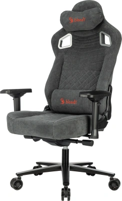 Кресло игровое A4Tech Bloody GC-660 серый Formula 968 искусственная замша с подголов. крестов. металл
