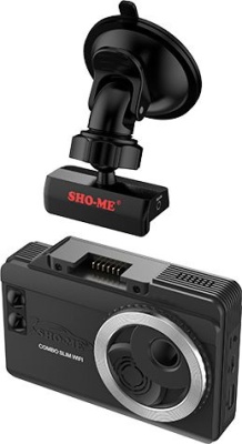 Видеорегистратор с радар-детектором Sho-Me Combo Slim WiFi 2160p 140гр. GPS внутренняя память:32Gb MStar 8629