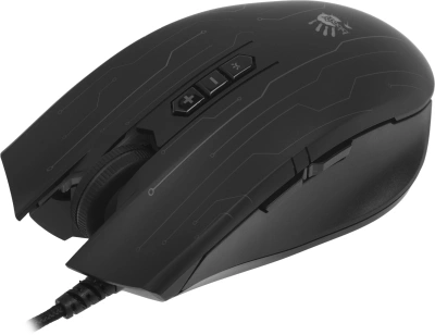 Мышь A4Tech Bloody Q82 черный/рисунок оптическая 6200dpi USB 8but