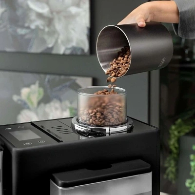 Кофемашина Delonghi Rivelia EXAM440.55.B 1450Вт серебристый/черный