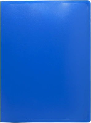 Папка на 4-х кольцах Silwerhof SE-0420/4RBLU A4 пластик 0.5мм синий