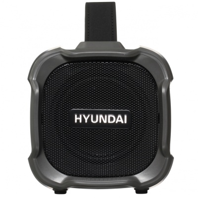 Колонка порт. Hyundai H-PAC460 черный 9W 1.0 BT/3.5Jack/USB 10м 1500mAh
