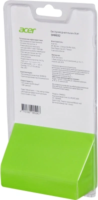 Мышь Acer OMR032 черный/красный оптическая 1600dpi беспров. USB 4but (ZL.MCEEE.009)