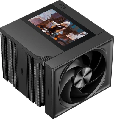 Устройство охлаждения(кулер) PcCooler RZ820 Display BK нет подсветки Soc-AM5/AM4/1200/1700/1851 черный 4-pin 15-27.1dB Al+Cu LCD 300W 1860gr Ret (RZ820-BKNWNY-GL)