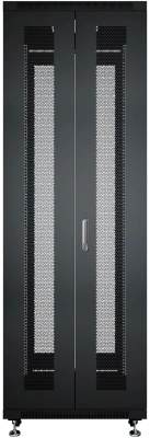 Шкаф серверный Cabeus (ND-05C-42U60/120-BK) напольный 42U 800x1200мм пер.дв.перфор.2ств. задн.дв.перфор.2-хст. 800кг черный 1100мм 114кг 220град. 2055мм IP20 сталь