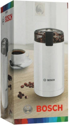 Кофемолка Bosch TSM6A011W 180Вт сист.помол.:ротац.нож вместим.:75гр белый