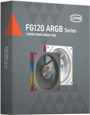 Вентилятор для корпуса PcCooler FG120 ARGB 120х120x25 черный 4-pin 28.4дБ (FG120 ARGB BK) Ret