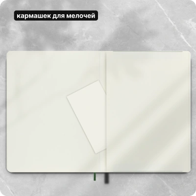 Блокнот Moleskine CLASSIC SOFT QP622K15 XLarge 190х250мм 192стр. клетка мягкая обложка зеленый