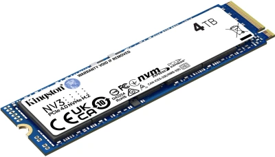 Накопитель SSD Kingston PCIe 4.0 x4 4TB SNV3S/4000G NV3 M.2 2280