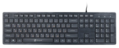 Клавиатура Оклик 520M2U черный/черный USB slim Multimedia (1061587) кабель 1.6м