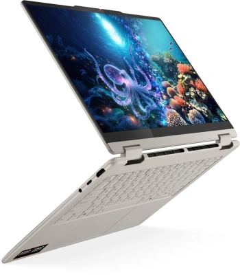 Ноутбук Lenovo Yoga 7 14AKP10 Ryzen AI 5 340 24Gb SSD1Tb AMD Radeon 840M 14" OLED Touch WUXGA (1920x1200) Windows 11 Home beige WiFi BT Cam (83JR005YRK)