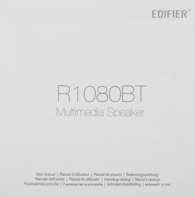 Колонки Edifier R1080BT 2.0 черный/черный 24Вт BT
