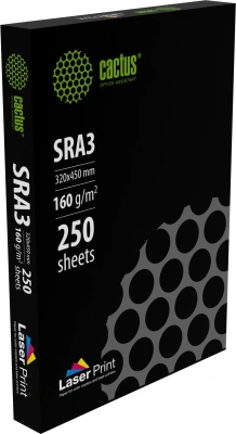 Бумага Cactus CS-LPSRA3160250 SRA3 марка A/160г/м2/250л./белый CIE170% для лазерной печати