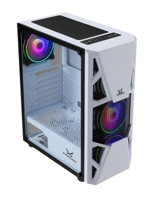 Корпус Formula CL-3303W RGB белый без БП ATX 2x120mm 2xUSB2.0 1xUSB3.0 audio bott PSU