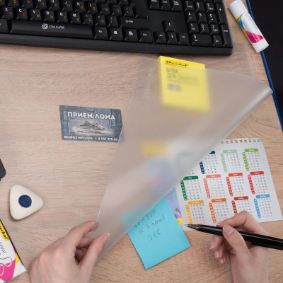 Настольное покрытие Silwerhof (SD-BORD38X59G-Q6) пвх 38х59см прозрачный матовое