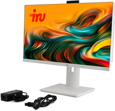 Моноблок IRU Tactio 23IW 23.8" Full HD i5 1235U (1.3) 16Gb SSD512Gb Iris Xe CR без ОС GbitEth WiFi BT 65W Cam белый 1920x1080 (RUS)