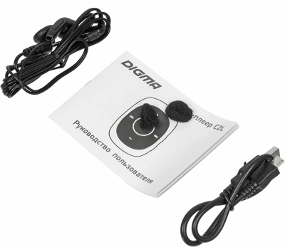 Плеер Flash Digma C2L 4Gb серый/FM/clip
