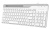 Клавиатура A4Tech FK25 белый/серый USB slim (FK25 WHITE) кабель 1.5м
