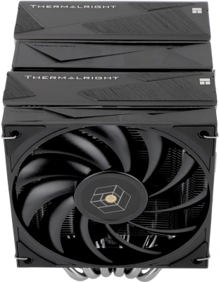 Устройство охлаждения(кулер) Thermalright Royal Knight 120 Soc-AM5/AM4/1200/1700/1851 серебристый/черный 4-pin 28.4dB Al+Cu Ret (RK120)