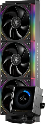 Система водяного охлаждения Thermalright Peerless Vision 360 ARGB Soc-AM5/AM4/1200/1700/1851 черный 4-pin 28.2dB Al LCD Ret (P-VISION-360-BL-ARGB)