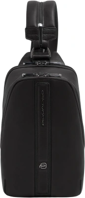 Рюкзак слинг мужской Piquadro Victor CA7174W143/N черный натур.кожа