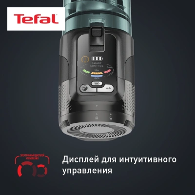 Пылесос Tefal X-Force Flex TY9L42WO 380Вт серый/зеленый