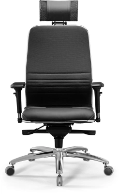 Кресло Метта KL-3.04 Infinity Easy Clean экокожа с подголов. крестов. металл хром (комплект 1шт)