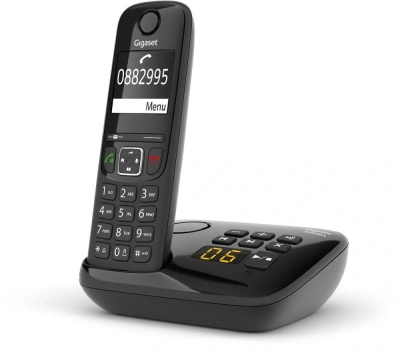 Р/Телефон Dect Gigaset AS690A черный автооветчик АОН