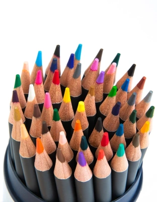 Карандаши цв. Deli 68102 Nuevo липа т.сер. корпус 48цв. мет.туб.