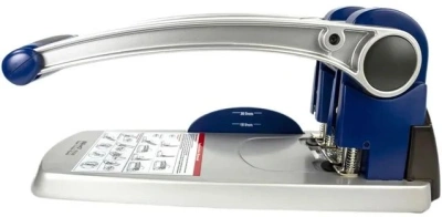 Дырокол Kw-Trio Heavy Duty 9550 макс.:300лист. металл синий/серебристый отв.:2 с линейкой