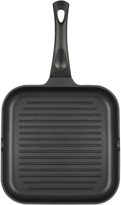 Сковорода-гриль Rondell Schwarz RDA-1683 квадратная 28см покрытие: Xylan Plus ручка несъемная (без крышки) черный
