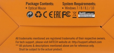 Мышь A4Tech OP-330 черный оптическая 1200dpi USB 3but (OP-330 (BLACK))