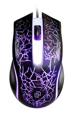 Мышь Оклик 395M SHADOW черный оптическая 1500dpi USB для ноутбука 3but (1102286)