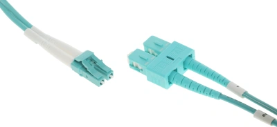 Патч-корд Lanmaster LAN-2LC-2SC/OM3-1.0 2x50/125 OM3 LC дуплекс-SC дуплекс 1м LSZH