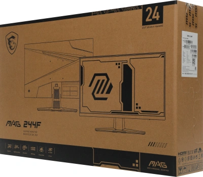 Монитор MSI 23.8" Mag 244F черный IPS LED 16:9 HDMI матовая 300cd 178гр/178гр 1920x1080 200Hz DP FHD 2.88кг